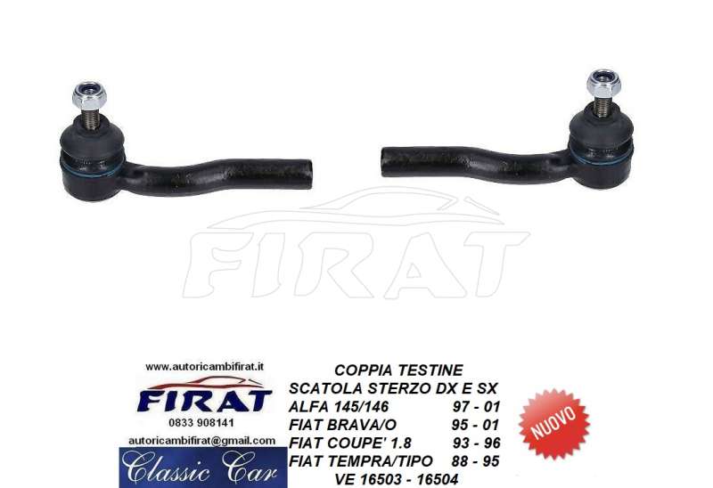 TESTINA STERZO FIAT COUPE' TIPO TEMPRA 145 (16503-16504)